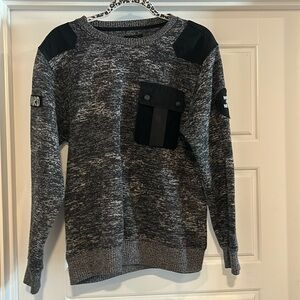 Dark Gray and Black Colorblock Sweater | Size M | Everyday Wear